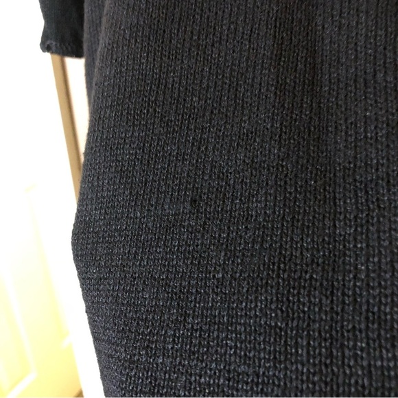 Jenny Vintage Ramie Short Sleeve Sweater Floral Safari Animal Print Black XL - Picture 5 of 6